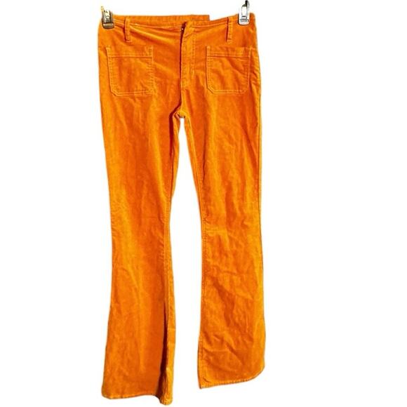 NWT PacSun Low-Rise Flare Corduroy Jeans - Women’s Size 27 in Pumpkin Orange - Picture 3 of 7